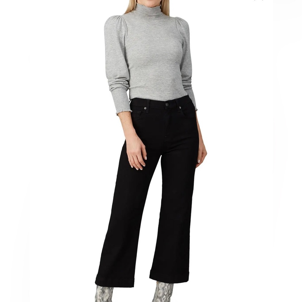 NWT! 7 All Mankind Luxe Vintage Alexa Denim Pant in Nightfall Black